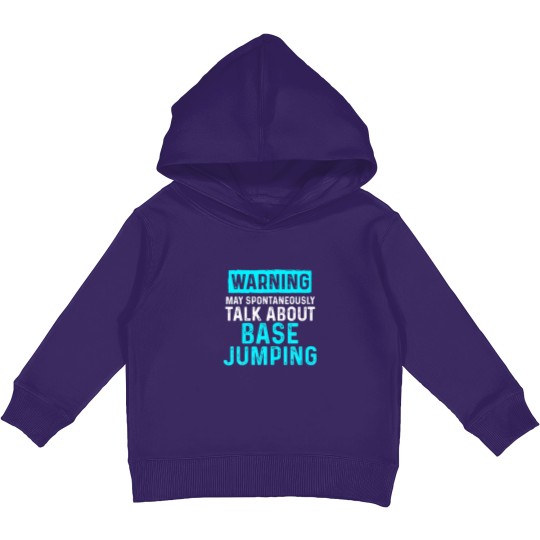 Discover Base Jumping Lover Base Jumper Kids Pullover Hoodies