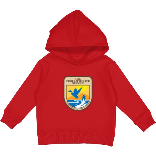 Discover US Fish and Wildlife Service Active Kids Pullover Hoodies