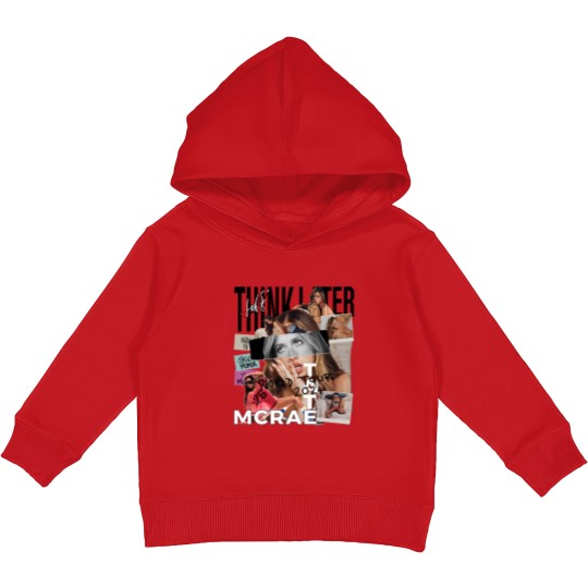 Discover Tate Mcrae Kids Pullover Hoodies, Think Later World Tour 2024 Kids Pullover Hoodies