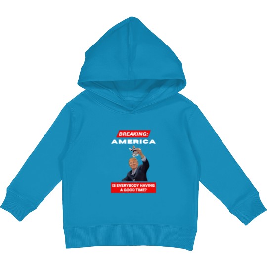 Discover BREAKING AMERICA Anti-Trump Tariffs HANDS OFF 2025 Protest Kids Pullover Hoodies