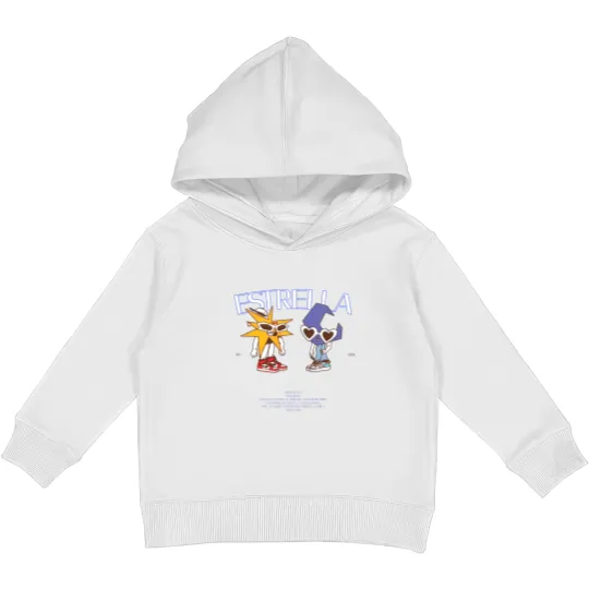 Discover MORA Merch Estrella Album Tracklist Back Design Kids Pullover Hoodies Mora Graphic Kids Pullover Hoodies