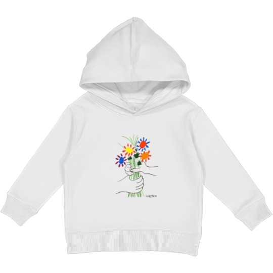 Discover Flowers Bouquet by Pablo Picasso Kids Pullover Hoodies