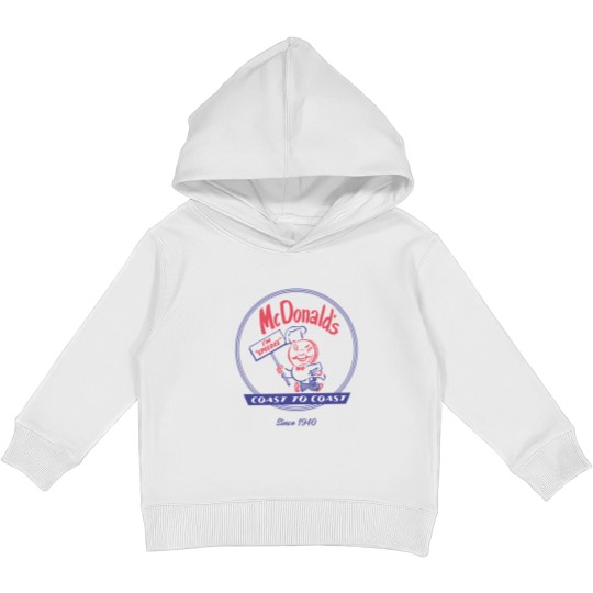 Discover McDonald vintage speedee coast to coast Kids Pullover Hoodies