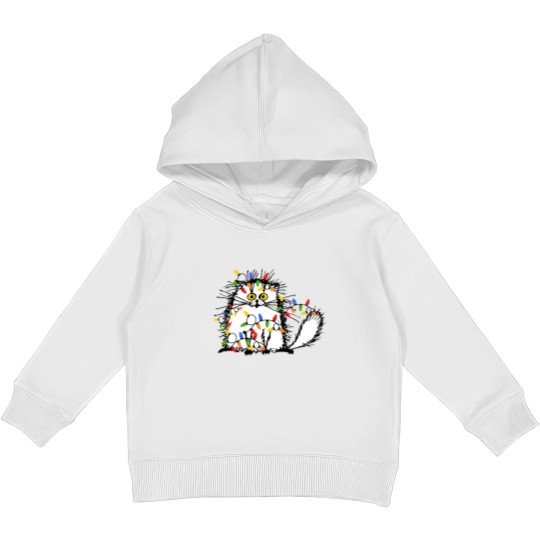 Discover Christmas Funny Cat Kids Pullover Hoodies, Funny Cat Kids Pullover Hoodies