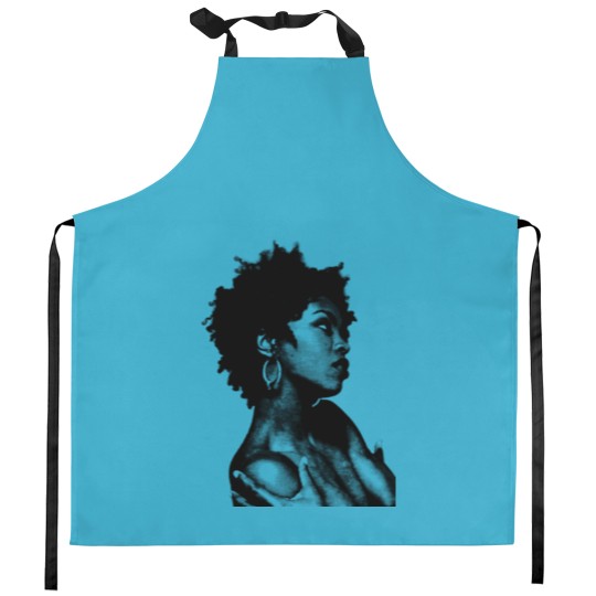 Discover Lauryn Hill || Vintage Halftone-Style || Fan Art Design| - Lauryn Hill - Kitchen Aprons