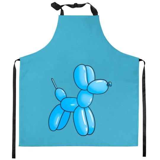 Discover Blue Cartoon Ballon dog Kitchen Aprons