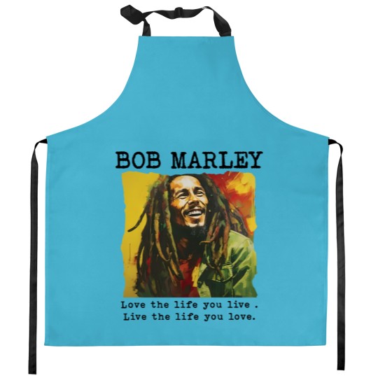 Discover Every Little Thing Gonna Be Alright Bob Marley Kitchen Aprons