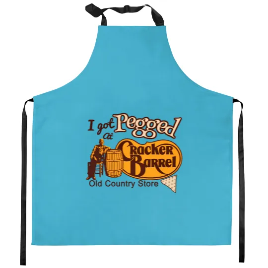 Discover I got Pegged at Cracker Barrel Old Country Store Kitchen Aprons, Cracker Barrel Kitchen Aprons