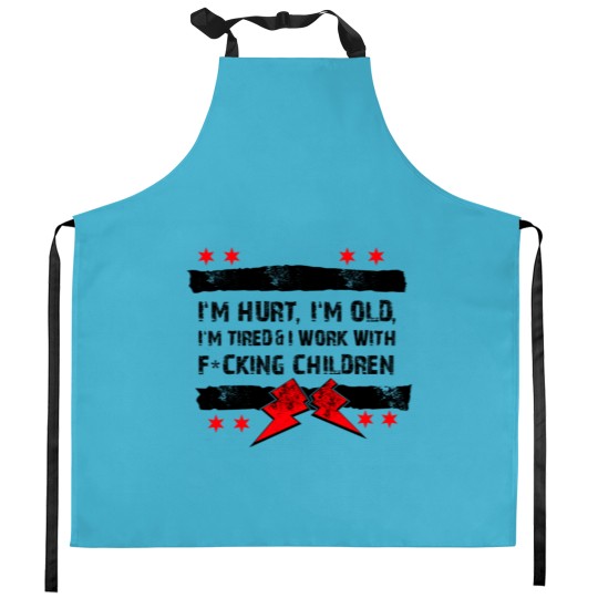 Discover Old Man Punk - Hurt, Old, Tired Kitchen Aprons