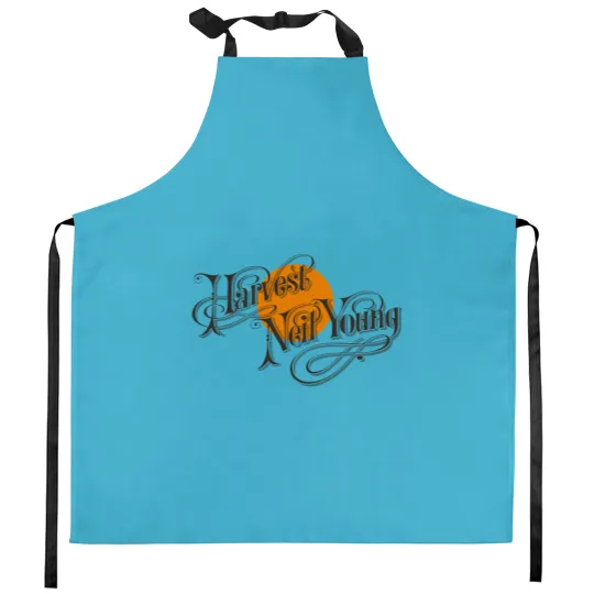 Discover Harvest Moon Kitchen Aprons - Old School Band - Harvest Moon Neil Young Kitchen Aprons
