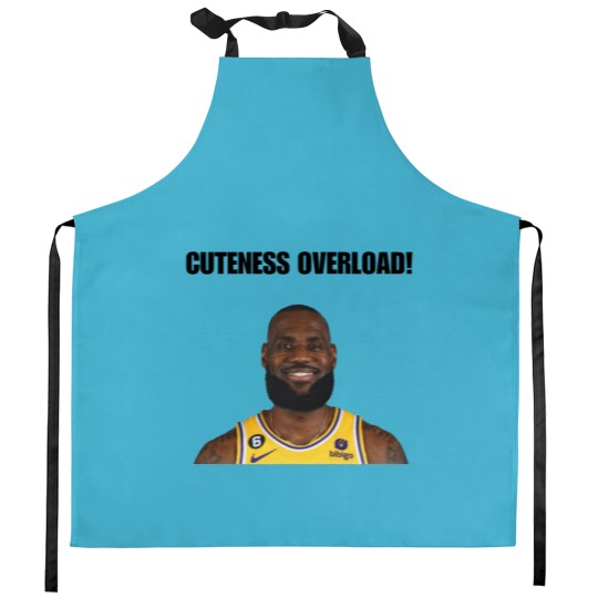 Discover My Glorious King LeBron James Cuteness Overload Kitchen Aprons - Perfect for Basketball Fans