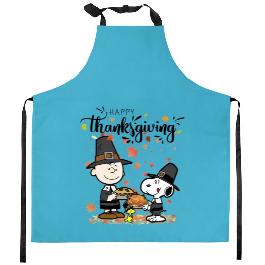 Discover Snoopy Thanksgiving Kitchen Aprons