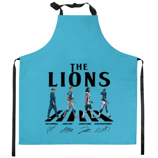 Discover Lions Walking Abbey Road Signatures Football Kitchen Aprons