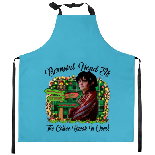 Discover Bernard Head Elf The Coffee Break Is Over The Santa Clause Movie  Kitchen Aprons