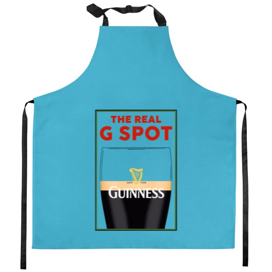 Discover Guinness Vintage Kitchen Aprons, Split the G, Funny Kitchen Aprons