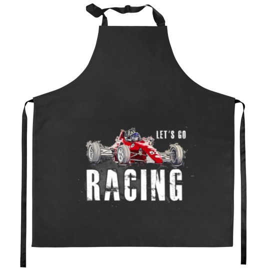 Discover Let's Go Racing - Racing Car - Kitchen Aprons