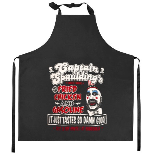 Discover Captain Spaulding Fried Chicken and Gasoline Kitchen Aprons