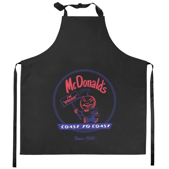 Discover McDonald vintage speedee coast to coast Kitchen Aprons