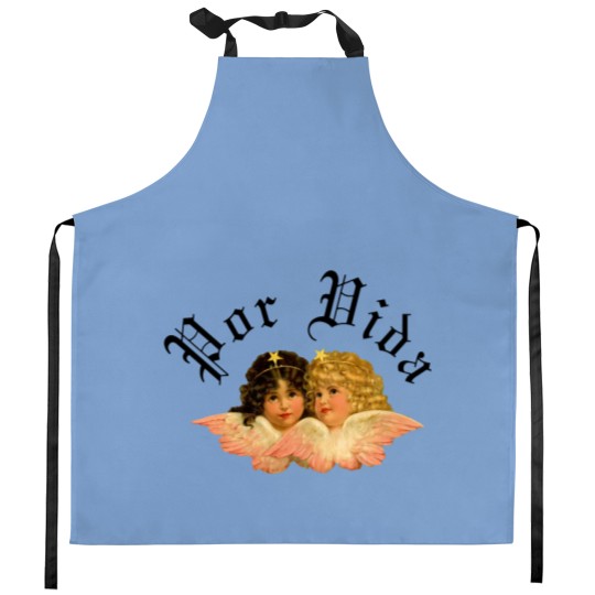 Discover Por Vida Inspired Graphic  Kitchen Aprons, Kali Uchis New Tour Merch, Concert Kitchen Aprons