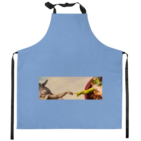 Discover Shrek hands of God Classic Kitchen Aprons, Love Shrek Kitchen Aprons