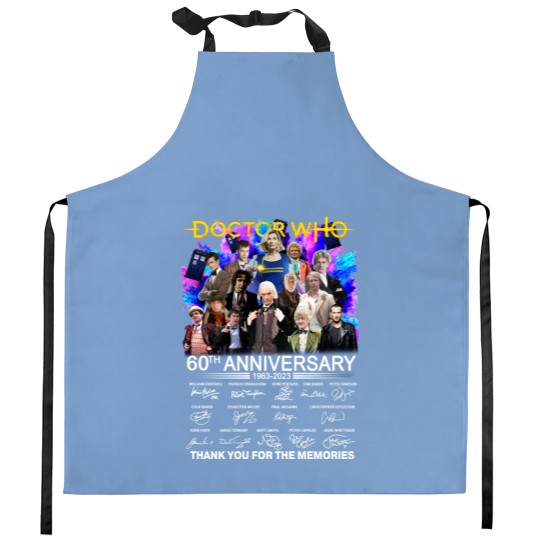 Discover Doctor Who 60th Anniversary 1963 - 2023 Signature Thank You Kitchen Aprons