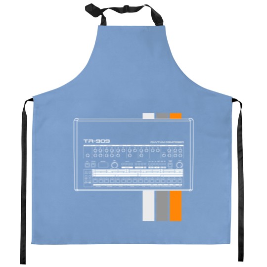 Discover TR 909 Dark Background Kitchen Aprons