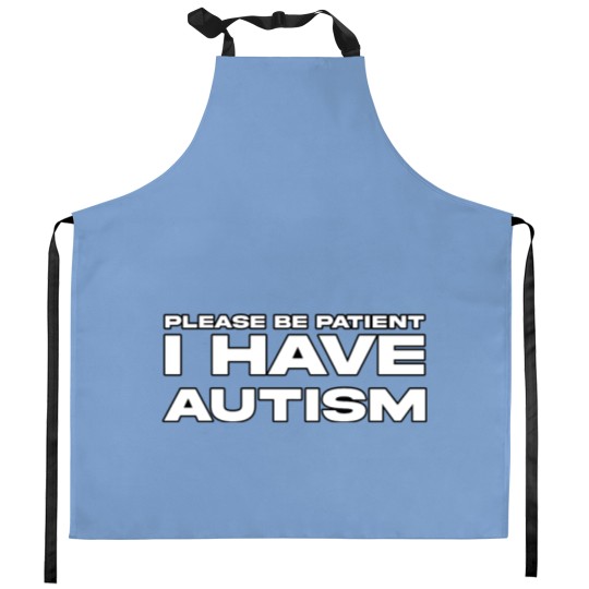 Discover Autism Awareness Kitchen Apron - Please Be Patient
