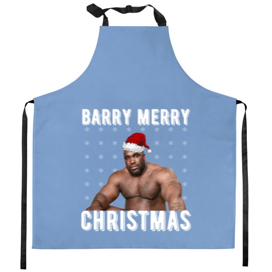 Discover Barry Merry Christmas Kitchen Aprons
