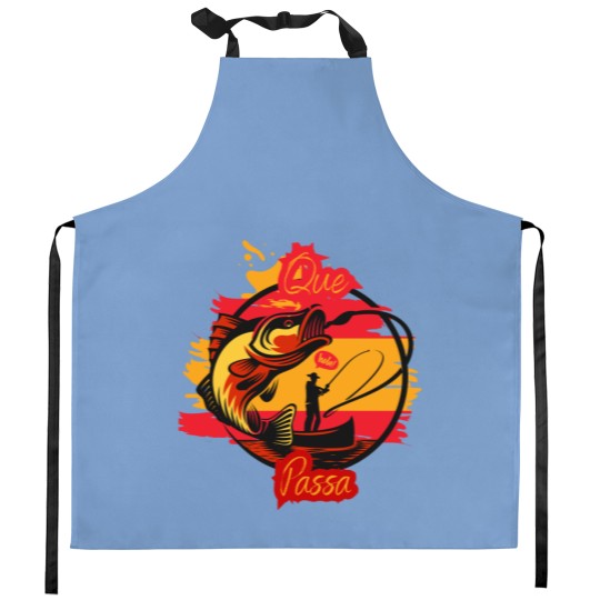 Discover Spain Fishing Flag Lovers - Fisherman Kitchen Aprons