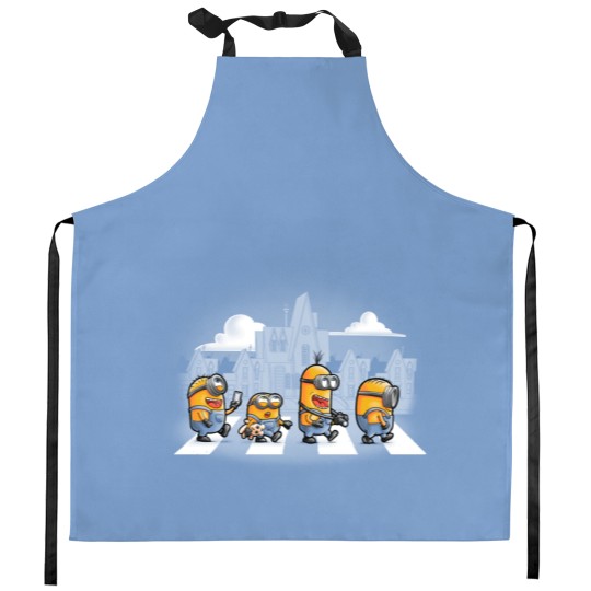 Discover Minions road Kitchen Aprons