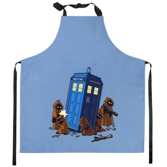 Discover JAWA Steals DOCTOR WHO Mens Kitchen Aprons, Tardis Police