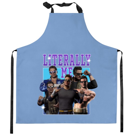 Discover Johnny Cage is Literally me Classic Kitchen Aprons, Johnny Cage Vintage Bootleg Kitchen Aprons