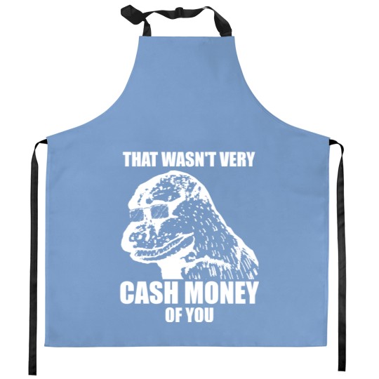 Discover That Wasn't Very Cash Money Of You Meme White Print - Cash Money - Kitchen Aprons