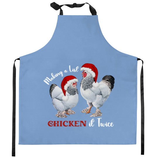Discover Funny Christmas Chicken Kitchen Aprons