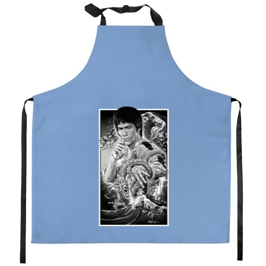 Discover Bruce Lee Martial Arts Kung Fu Dragon Kitchen Aprons