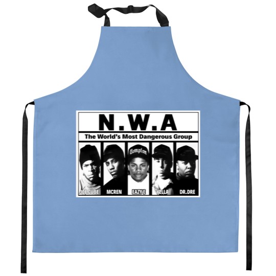 Discover NWA Kitchen Aprons - NWA Apparel - 90s Hiphop Tupac Rap Hip Hop Legend Kitchen Aprons