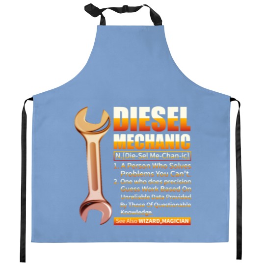Discover Diesel Mechanic Gift Diesel Mechanic Definition Kitchen Aprons