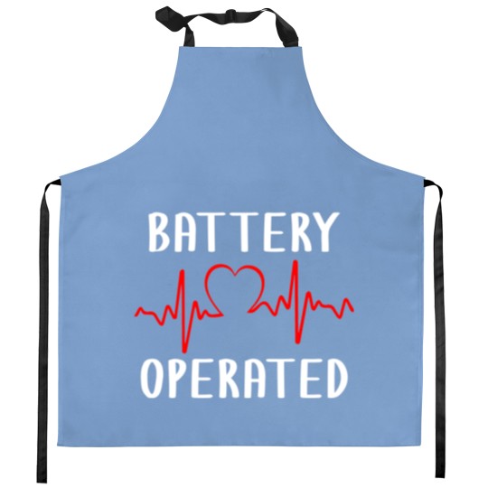 Discover Battery Operated Heartbeat Pace Maker Living With an Implantable Cardioverter Defibrillator Kitchen Aprons