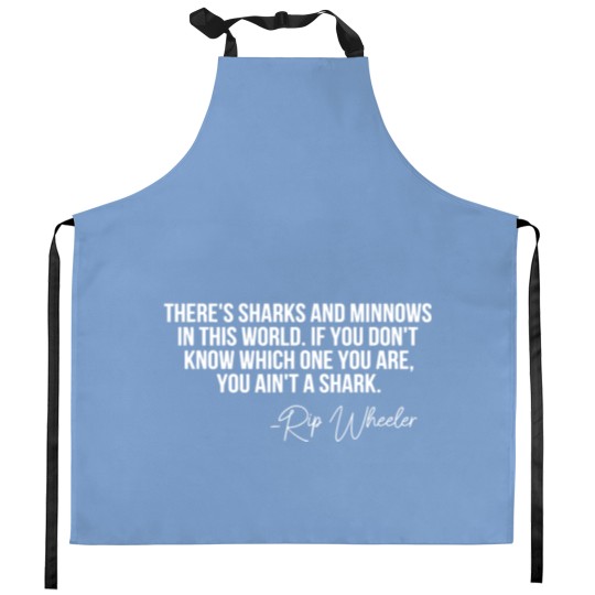 Discover There s Sharks And Minnows In This World Yellowsto Kitchen Aprons