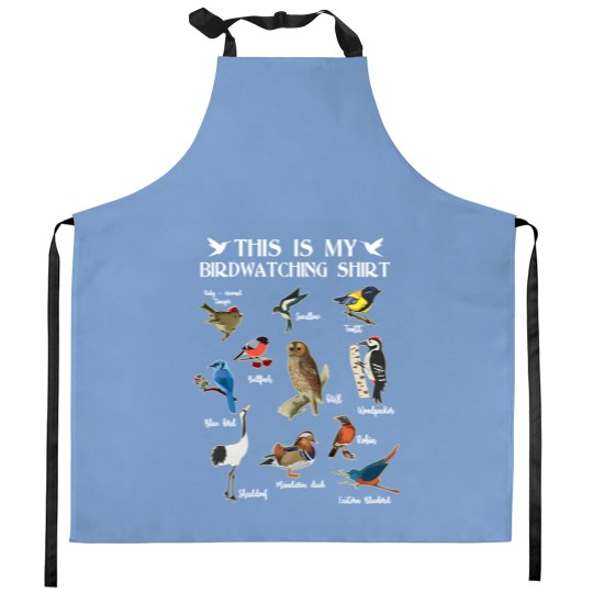 Discover Bird Nerd Kitchen Aprons, Forest Botanical Colorful Birds Birdwatchers Gift Bird