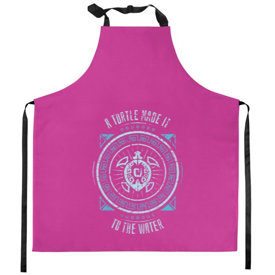 Discover WoW A Turtle Made It To The Water - Wow Turtle - Kitchen Aprons