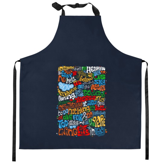Discover Lennon Imagine Quote Kitchen Aprons