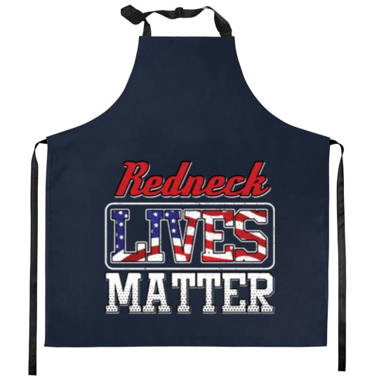Discover Redneck Lives Matter Kitchen Aprons