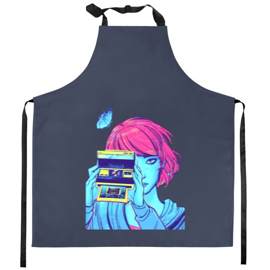 Discover Life is Strange (Max with Camera) Kitchen Aprons