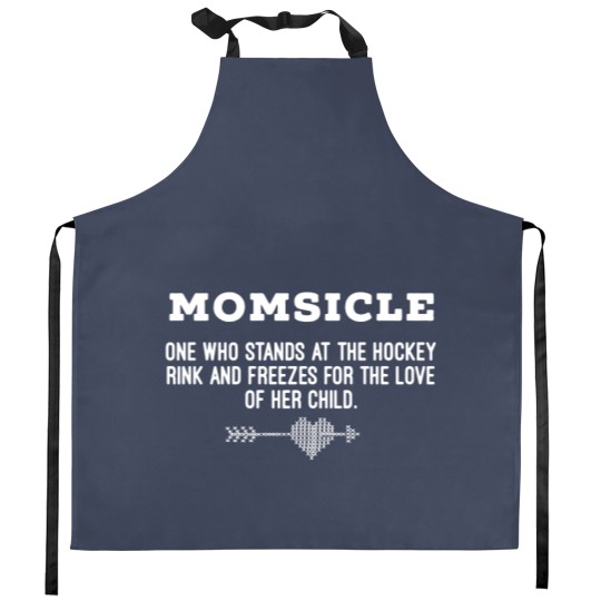 Discover Hockey Mom Momsicle Definition Kitchen Aprons MotherDay Gift - Best Mothers Day Gifts - Kitchen Aprons