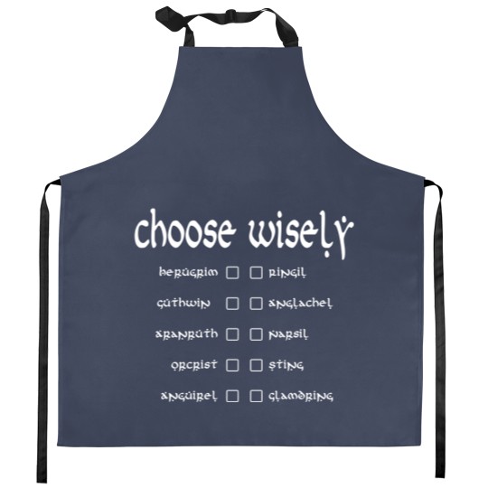 Discover Choose wisely - Lord Of The Rings - Kitchen Aprons