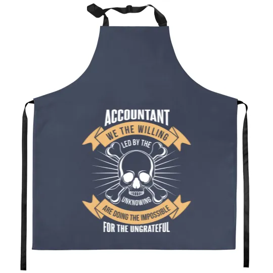 Discover Accountant Skull bones Gift work Father man funny Gift - Skull - Kitchen Aprons