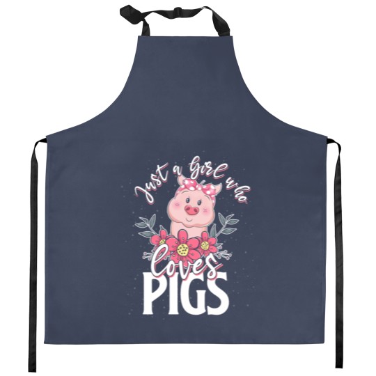 Discover pig girl love - Pig Lover - Kitchen Aprons