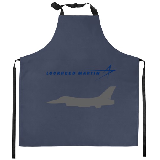Discover Lockheed Martin F-16 Fighting Falcon Logo Unisex Kitchen Aprons