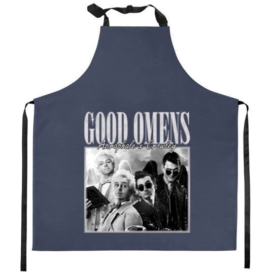 Discover Good Omens Movie Kitchen Aprons, Aziraphale 2023 Movie Bootleg Kitchen Aprons